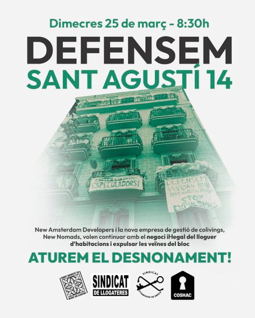 Defensem Sant Agustí 14