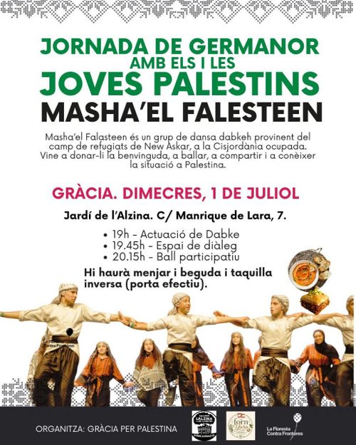 Jornada de germanor amb joves palestins