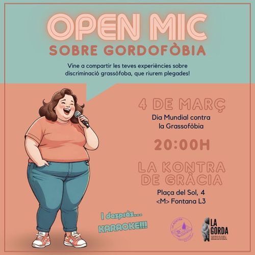 Open mic sobre gordofòbia