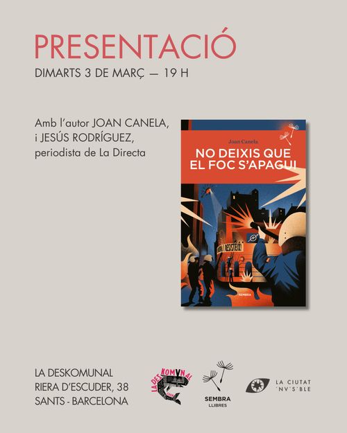 Presentació No deixis que el foc s'apagui amb Joan Canela i Jesús Rodríguez