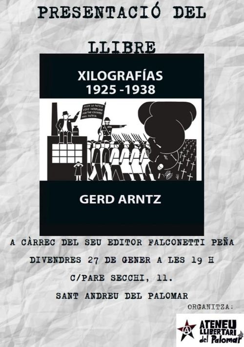 Presentació del llibre del llibre XILOGRAFIAS de GERD ARNTZ