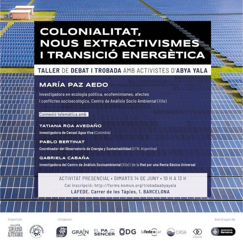 Colonialitat, nous extractivismes i transició energètica