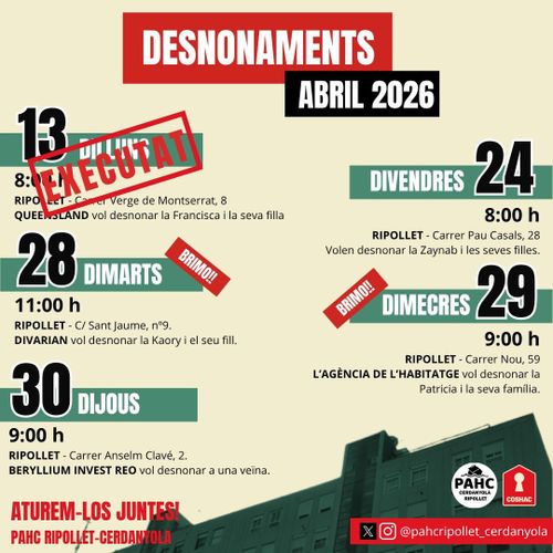 ⚠️ALERTA DESNONAMENT⚠️
