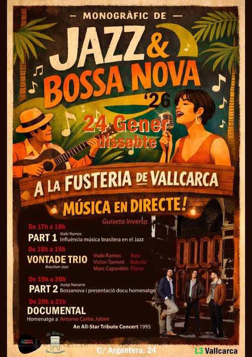 Jazz i bosanova a la Fuste de Vallcarca!