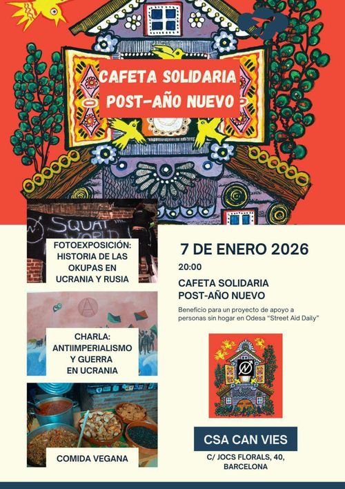 flyer de la Kafèta solidaria post any nou 