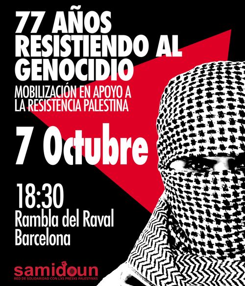 MANIFESTACIÓN EN APOYO A LA RESISTENCIA PALESTINA 