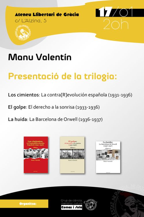 Presentació de llibres (trilogia) per Manu Valentín