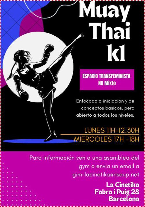 Muay Thai / k1 Espai Transfeminista NO MIXTE