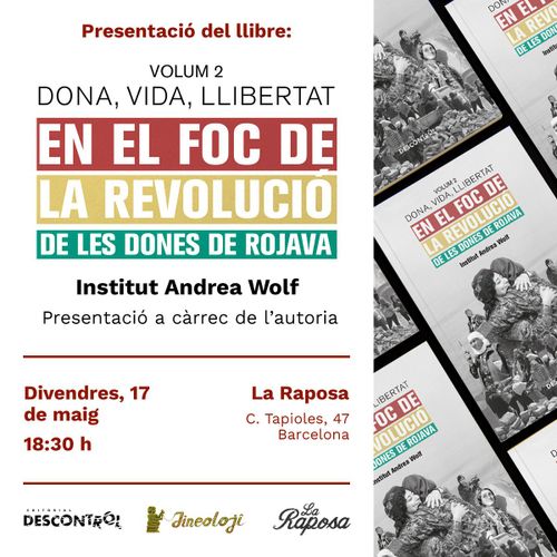 📚- Presentació llibre Dona, Vida, Llibertat. En el foc de la Revolució de les dones de Rojava