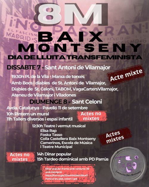 7M Baix Montseny - Dia de lluita transfeminista
