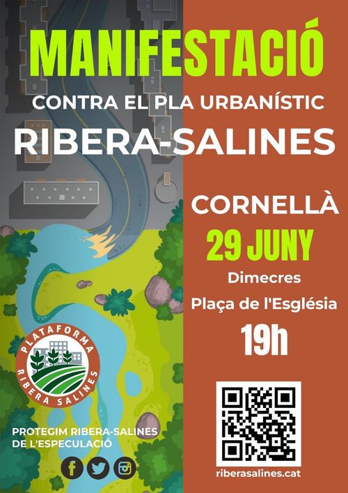  Manifestació contra el pla urbanístic Ribera-Salines