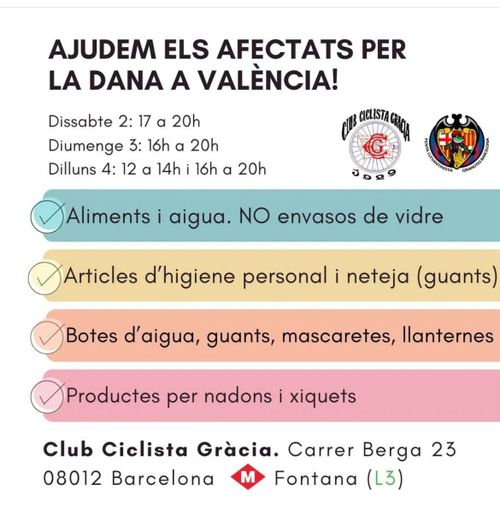 Ajuda per la DANA a Gràcia