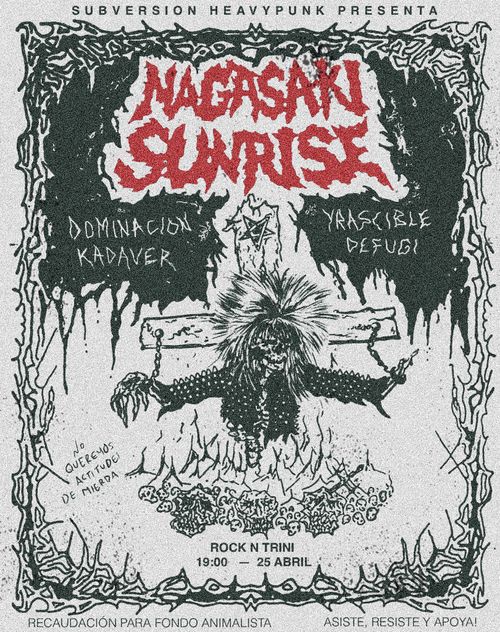Concert punk: Nagasaki Sunrise, Dominación, Kadaver, Yrascible, Defugi