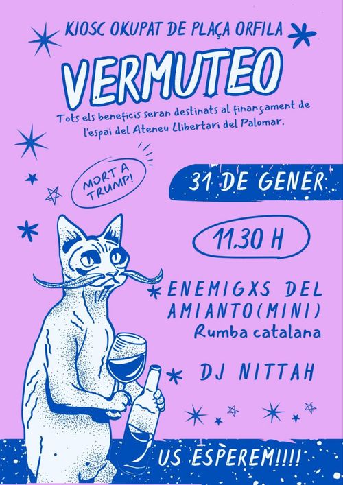 Vermut al kiosk okupat de la plaça orfila