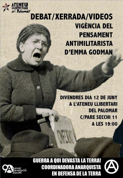 Vigència del pensament antimilitarista d'Emma Godman