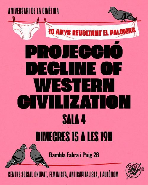 Projecció del documental punk The Decline of Western Civilization