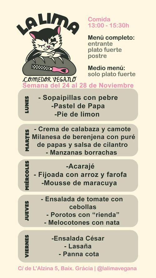La Lima, comedor vegano