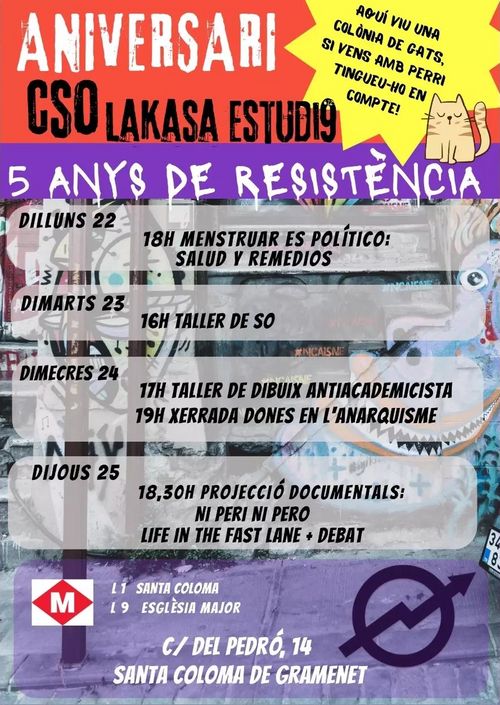Xerrada: "dones en l'anarquisme" #5AnysEstudi9
