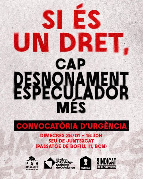 ‼️CONVOCATÒRIA D'URGÈNCIA‼️