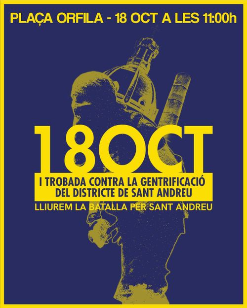 Trobada contra la Gentrificació del districte de Sant Andreu