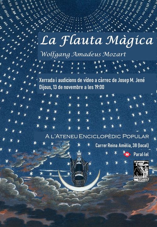 "La Flauta Màgica”, xerrada i audicions per Josep M. Jené