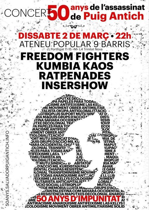 Concert pels 50 anys de l'assassinat de Puig Antich