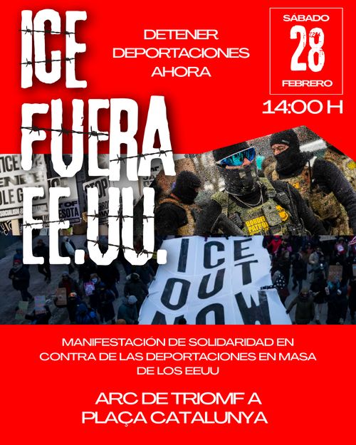 I.C.E Fuera EEUU! Manifestación