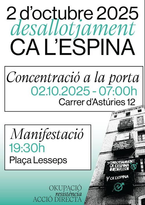 Desallotjament Ca l'Espina 