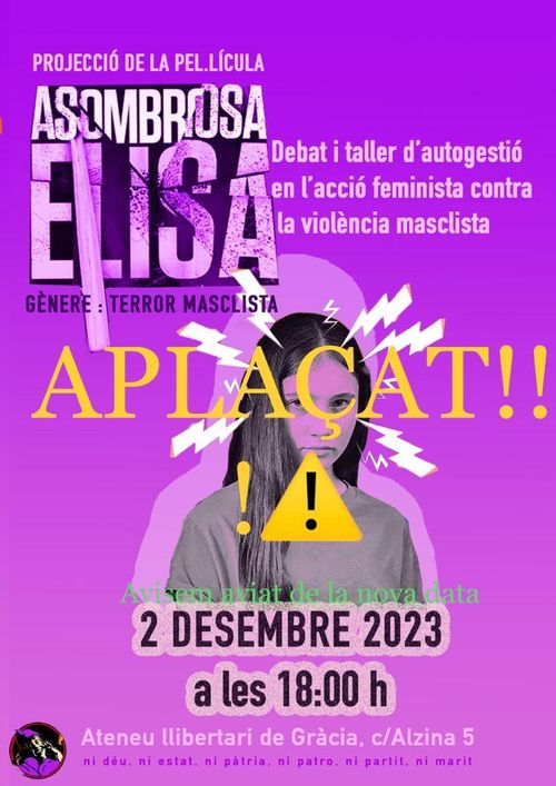 Debat i Taller d'Autogestió en l'acció Feminista contra la violència masclista