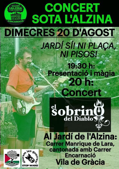 Concert sota l'alzina, El Sobrino del Diablo, Festes de Gràcia 2025