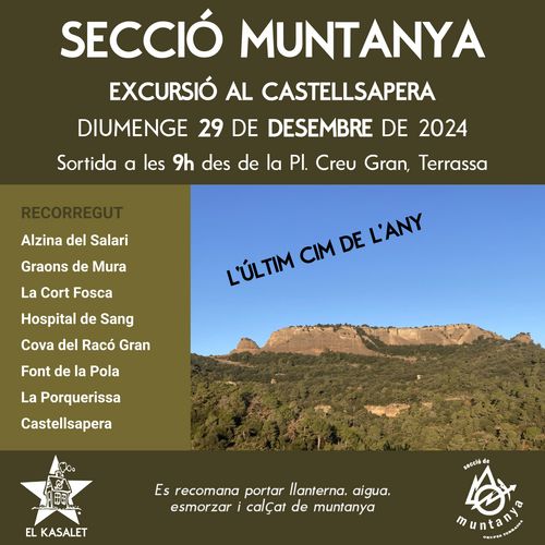 Secció Muntanya - Excursió al Castellsapera